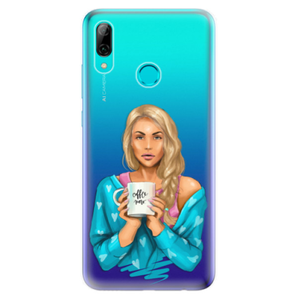 Odolné silikonové pouzdro iSaprio - Coffe Now - Blond - Huawei P Smart 2019