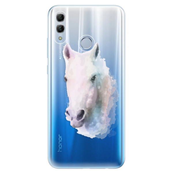 Silikonové odolné pouzdro iSaprio Bílý kůň 01 na mobil Honor 10 Lite (Silikonový odolný kryt, obal, pouzdro iSaprio Bílý kůň 01 na mobilní telefon Huawei Honor 10 Lite)