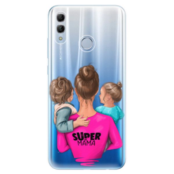 Odolné silikonové pouzdro iSaprio - Super Mama - Boy and Girl - Huawei Honor 10 Lite