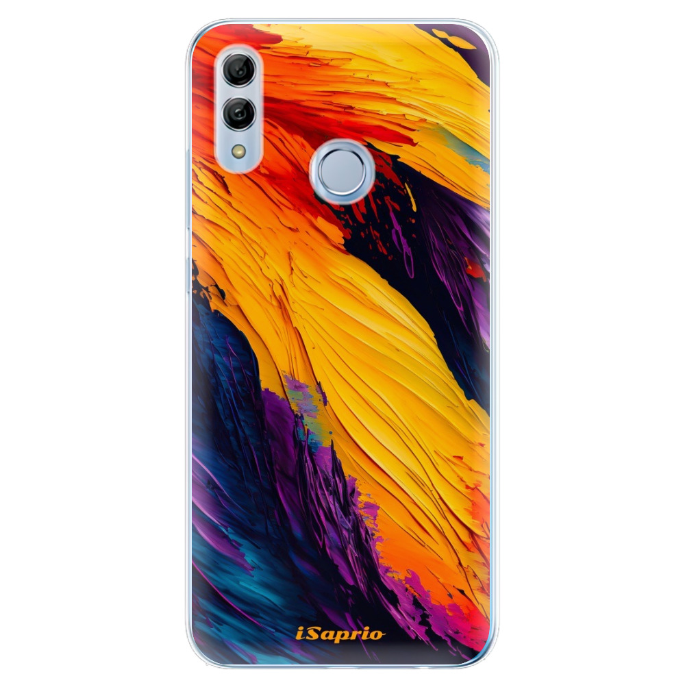 Odolné silikonové pouzdro iSaprio - Orange Paint - Huawei Honor 10 Lite