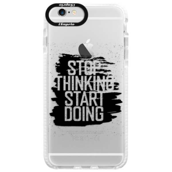 Silikonové pouzdro Bumper iSaprio - Start Doing - black - iPhone 6/6S
