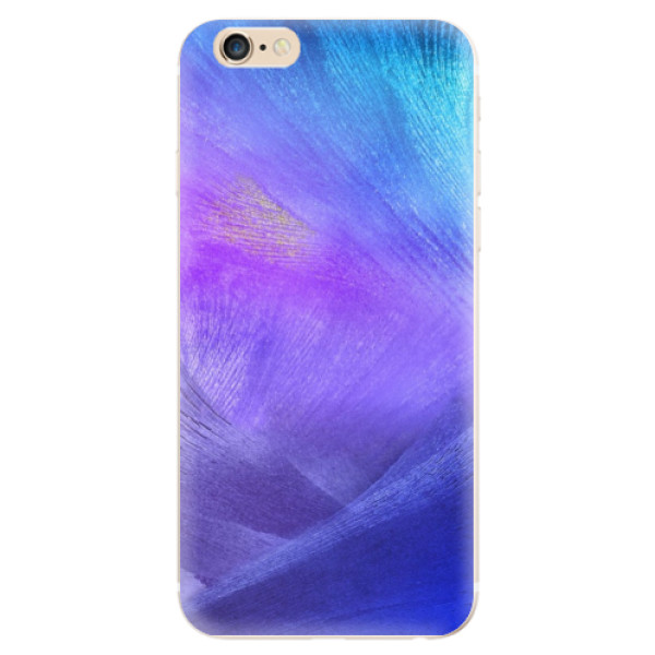 Silikonové odolné pouzdro iSaprio Purple Feathers na mobil Apple iPhone 6 / Apple iPhone 6S (Silikonový odolný kryt, obal, pouzdro iSaprio Purple Feathers na mobil Apple iPhone 6 / Apple iPhone 6S)