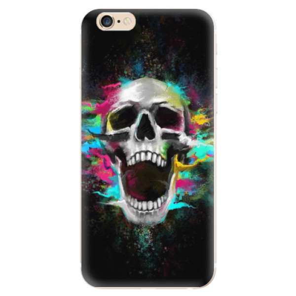 Silikonové odolné pouzdro iSaprio Skull in Colors na mobil Apple iPhone 6 / Apple iPhone 6S (Silikonový odolný kryt, obal, pouzdro iSaprio Skull in Colors na mobil Apple iPhone 6 / Apple iPhone 6S)