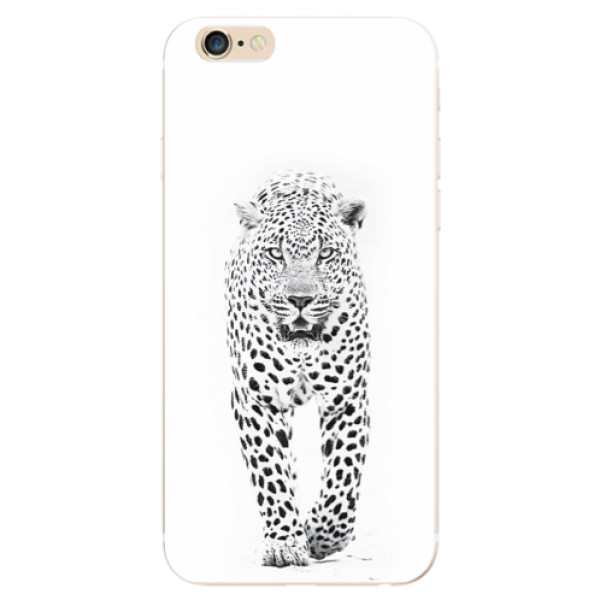Silikonové odolné pouzdro iSaprio White Jaguar na mobil Apple iPhone 6 / Apple iPhone 6S (Silikonový odolný kryt, obal, pouzdro iSaprio White Jaguar na mobil Apple iPhone 6 / Apple iPhone 6S)