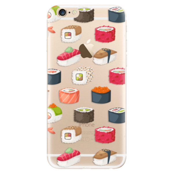 Silikonové odolné pouzdro iSaprio Sushi Pattern na mobil Apple iPhone 6 / Apple iPhone 6S (Silikonový odolný kryt, obal, pouzdro iSaprio Sushi Pattern na mobil Apple iPhone 6 / Apple iPhone 6S)