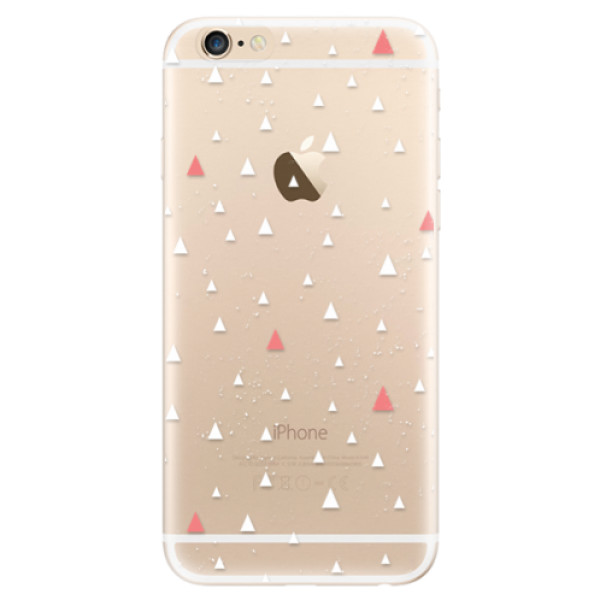 Odolné silikonové pouzdro iSaprio - Abstract Triangles 02 - white - iPhone 6/6S