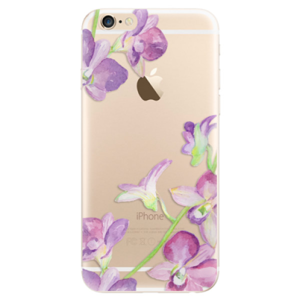 Silikonové odolné pouzdro iSaprio Purple Orchid na mobil Apple iPhone 6 / Apple iPhone 6S (Silikonový odolný kryt, obal, pouzdro iSaprio Purple Orchid na mobil Apple iPhone 6 / Apple iPhone 6S)