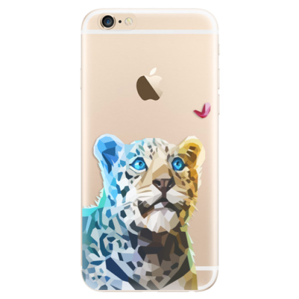 Odolné silikonové pouzdro iSaprio - Leopard With Butterfly - iPhone 6/6S
