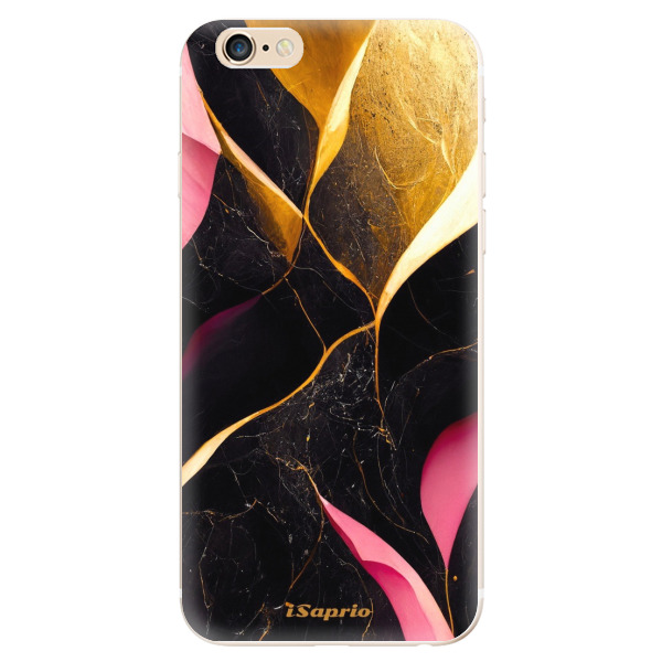 Odolné silikonové pouzdro iSaprio - Gold Pink Marble - iPhone 6/6S