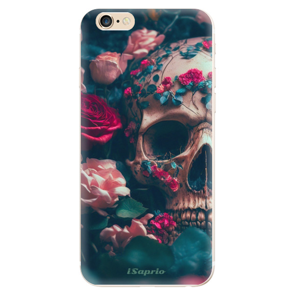 Odolné silikonové pouzdro iSaprio - Skull in Roses - iPhone 6/6S
