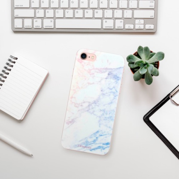 Silikonové pouzdro iSaprio - Apple iPhone 7 - Raibow Marble 10
