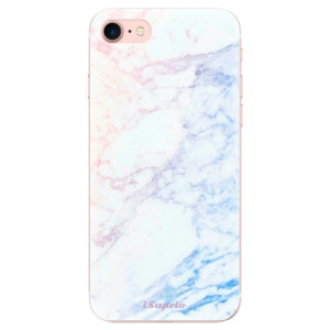 Silikonové pouzdro iSaprio - Apple iPhone 7 - Raibow Marble 10