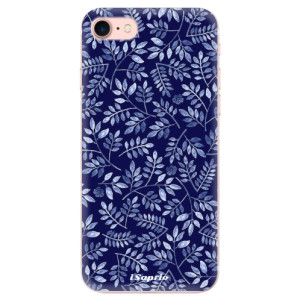 Silikonové pouzdro iSaprio - Apple iPhone 7 - Blue Leaves 05