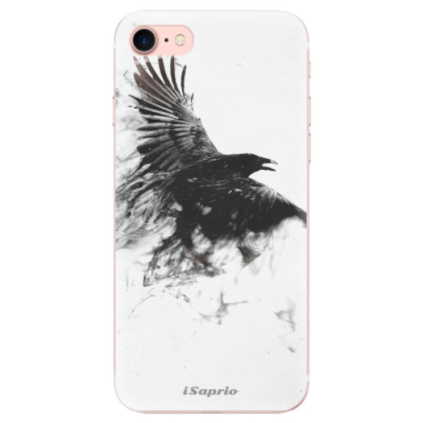 Silikonové odolné pouzdro iSaprio Dark Bird 01 na mobil Apple iPhone 7 (Silikonový odolný kryt, obal, pouzdro iSaprio Dark Bird 01 na mobil Apple iPhone 7)
