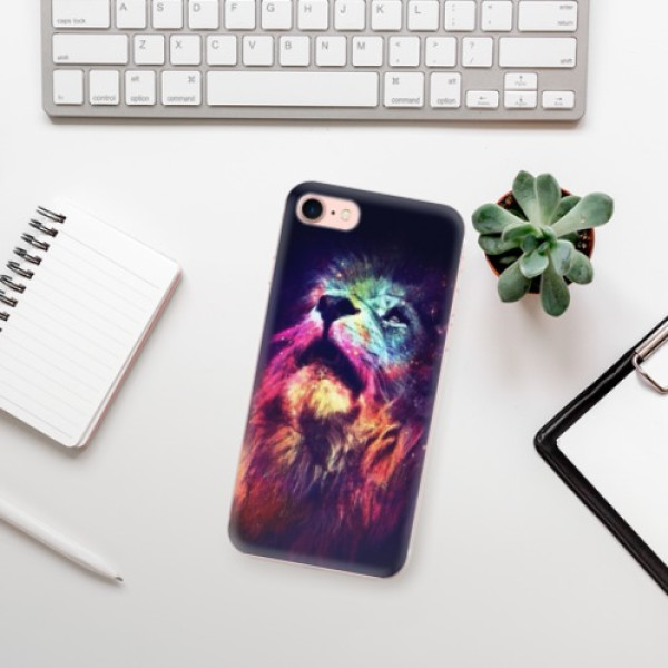 Silikonové pouzdro iSaprio - Apple iPhone 7 - Lion in Colors
