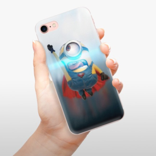 Silikonové pouzdro iSaprio - Apple iPhone 7 - Mimons Superman 02