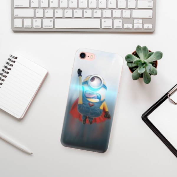 Silikonové pouzdro iSaprio - Apple iPhone 7 - Mimons Superman 02