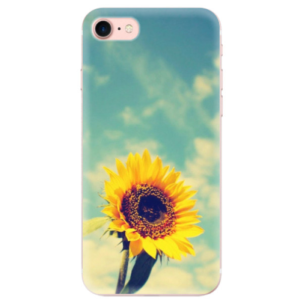 Silikonové odolné pouzdro iSaprio Sunflower 01 na mobil Apple iPhone 7 (Silikonový odolný kryt, obal, pouzdro iSaprio Sunflower 01 na mobil Apple iPhone 7)