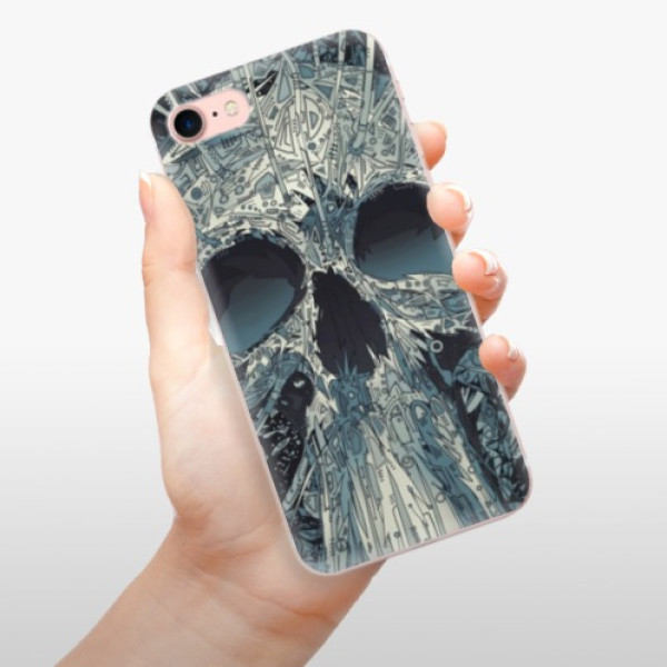 Silikonové pouzdro iSaprio - Apple iPhone 7 - Abstract Skull