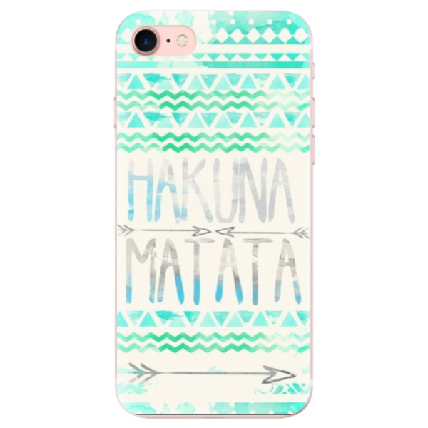 Odolné silikonové pouzdro iSaprio - Hakuna Matata Green - iPhone 7