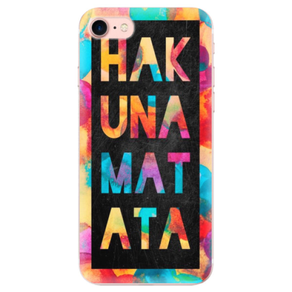 Silikonové odolné pouzdro iSaprio Hakuna Matata 01 na mobil Apple iPhone 7 (Silikonový odolný kryt, obal, pouzdro iSaprio Hakuna Matata 01 na mobil Apple iPhone 7)
