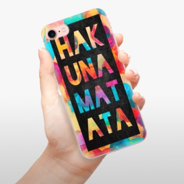 Silikonové pouzdro iSaprio - Apple iPhone 7 - Hakuna Matata 01