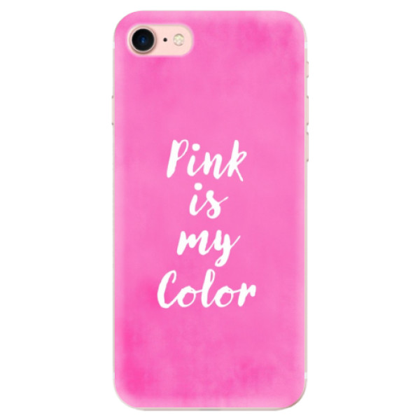 Silikonové odolné pouzdro iSaprio Pink is my color na mobil Apple iPhone 7 (Silikonový odolný kryt, obal, pouzdro iSaprio Pink is my color na mobil Apple iPhone 7)