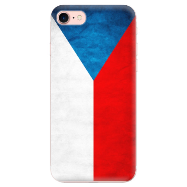 Silikonové odolné pouzdro iSaprio Czech Flag na mobil Apple iPhone 7 (Silikonový odolný kryt, obal, pouzdro iSaprio Czech Flag na mobil Apple iPhone 7)