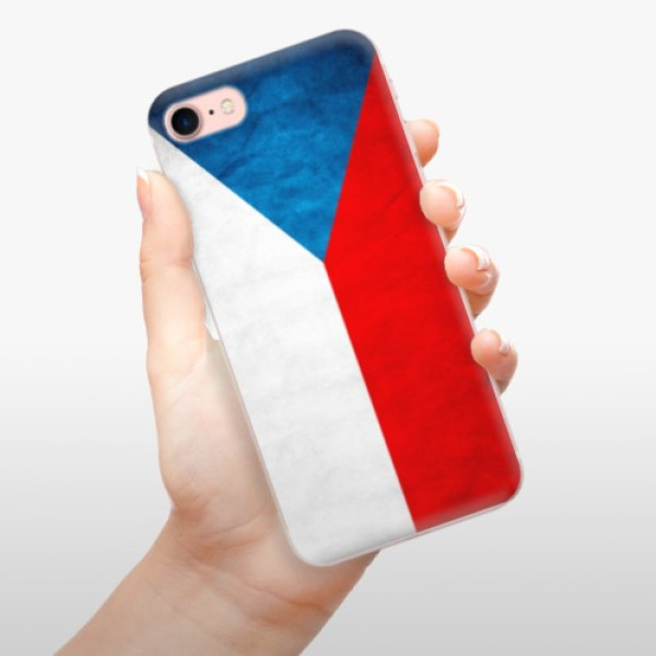 Silikonové pouzdro iSaprio - Apple iPhone 7 - Czech Flag