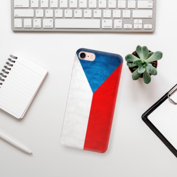 Silikonové pouzdro iSaprio - Apple iPhone 7 - Czech Flag
