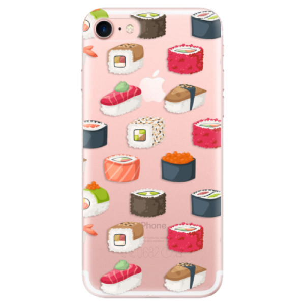Silikonové odolné pouzdro iSaprio Sushi Pattern na mobil Apple iPhone 7 (Silikonový odolný kryt, obal, pouzdro iSaprio Sushi Pattern na mobil Apple iPhone 7)