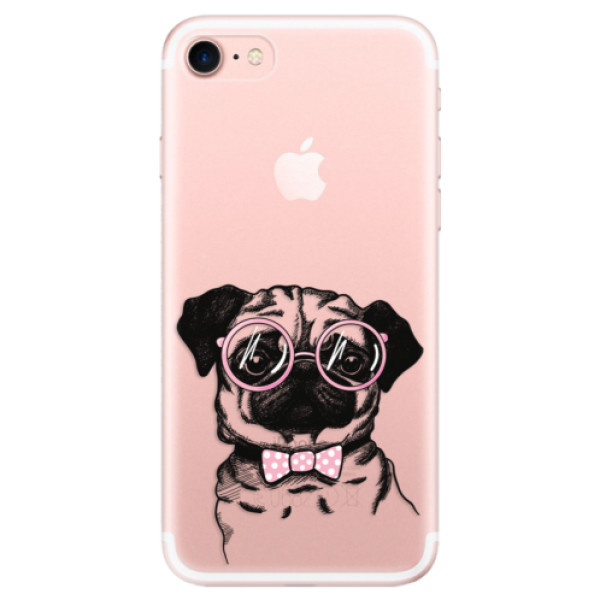 Silikonové odolné pouzdro iSaprio The Pug na mobil Apple iPhone 7 (Silikonový odolný kryt, obal, pouzdro iSaprio The Pug na mobil Apple iPhone 7)