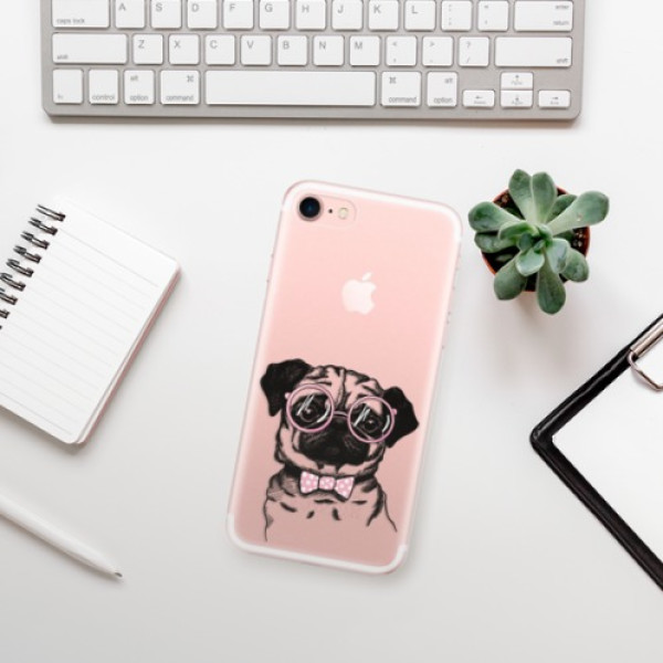 Silikonové pouzdro iSaprio - Apple iPhone 7 - The Pug