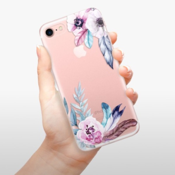Silikonové pouzdro iSaprio - Apple iPhone 7 - Flower Pattern 04