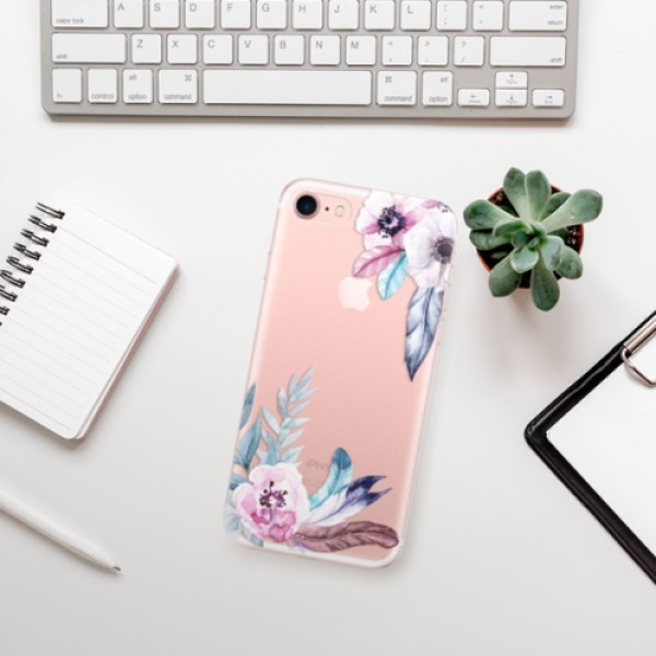 Silikonové pouzdro iSaprio - Apple iPhone 7 - Flower Pattern 04