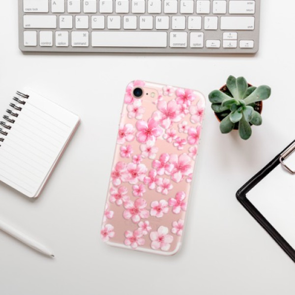 Silikonové pouzdro iSaprio - Apple iPhone 7 - Flower Pattern 05