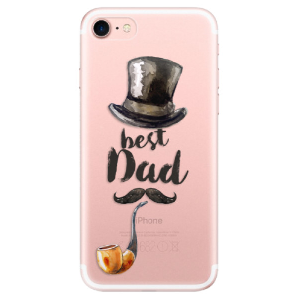 Odolné silikonové pouzdro iSaprio - Best Dad - iPhone 7