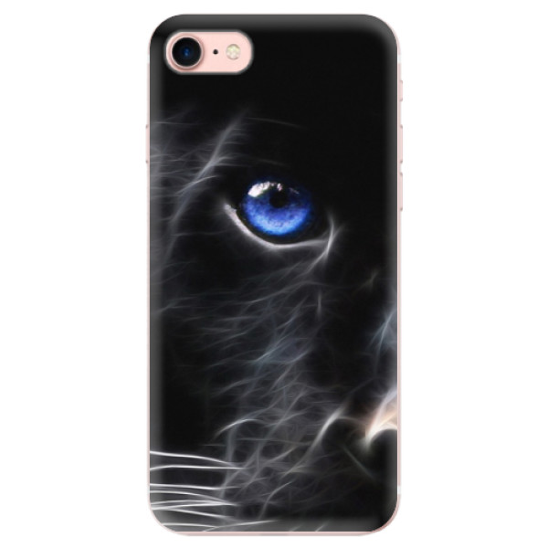 Silikonové odolné pouzdro iSaprio Black Puma na mobil Apple iPhone 7 (Silikonový odolný kryt, obal, pouzdro iSaprio Black Puma na mobil Apple iPhone 7)