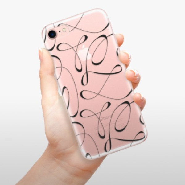 Silikonové pouzdro iSaprio - Apple iPhone 7 - Fancy black