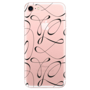 Silikonové pouzdro iSaprio - Apple iPhone 7 - Fancy black
