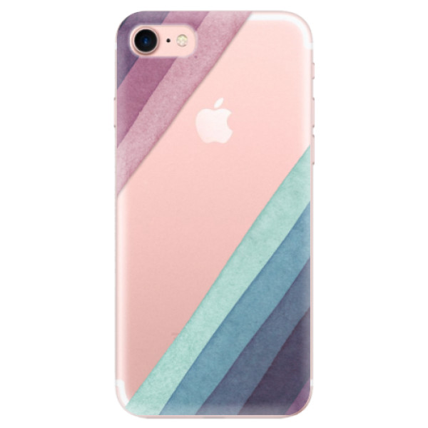 Silikonové odolné pouzdro iSaprio Glitter Stripes 01 na mobil Apple iPhone 7 (Silikonový odolný kryt, obal, pouzdro iSaprio Glitter Stripes 01 na mobil Apple iPhone 7)