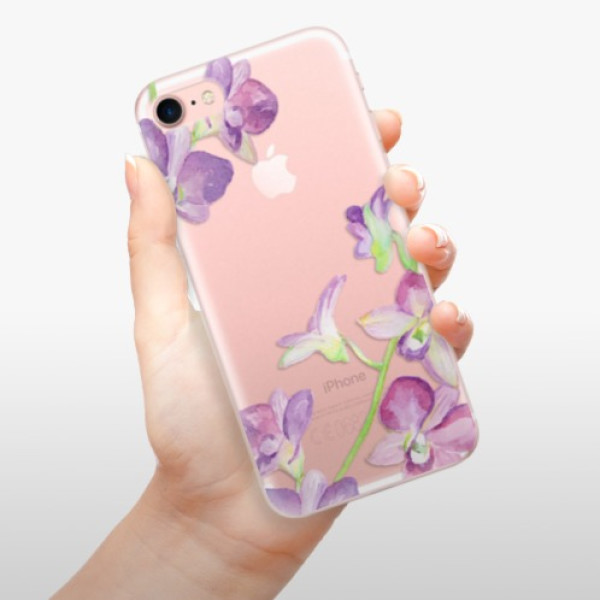 Silikonové pouzdro iSaprio - Apple iPhone 7 - Purple Orchid