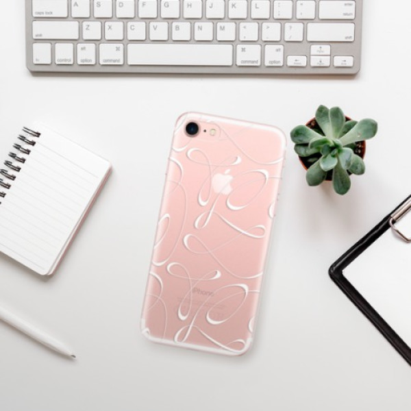 Silikonové pouzdro iSaprio - Apple iPhone 7 - Fancy white