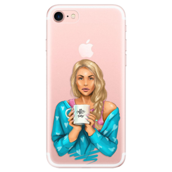 Odolné silikonové pouzdro iSaprio - Coffe Now - Blond - iPhone 7