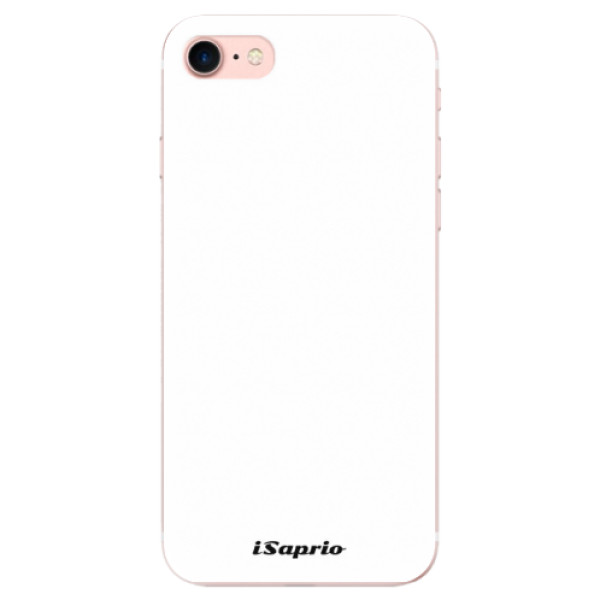 Silikonové odolné pouzdro iSaprio 4Pure bílé na mobil Apple iPhone 7 (Silikonový odolný kryt, obal, pouzdro iSaprio 4Pure bílé na mobil Apple iPhone 7)