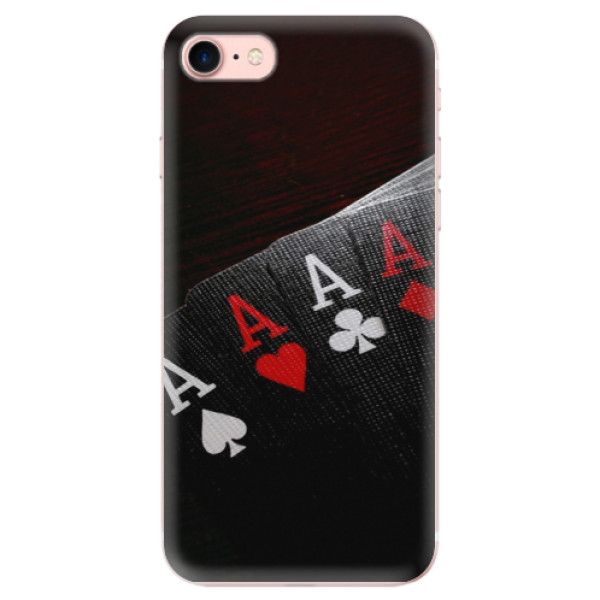 Silikonové odolné pouzdro iSaprio Poker na mobil Apple iPhone 7 (Silikonový odolný kryt, obal, pouzdro iSaprio Poker na mobil Apple iPhone 7)