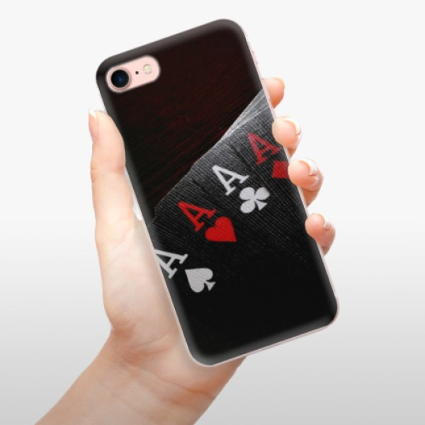 Silikonové pouzdro iSaprio - Apple iPhone 7 - Poker