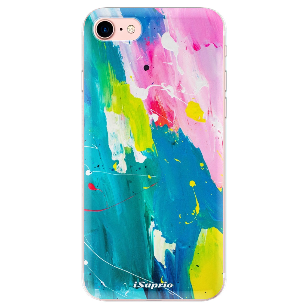 Odolné silikonové pouzdro iSaprio - Abstract Paint 04 - iPhone 7