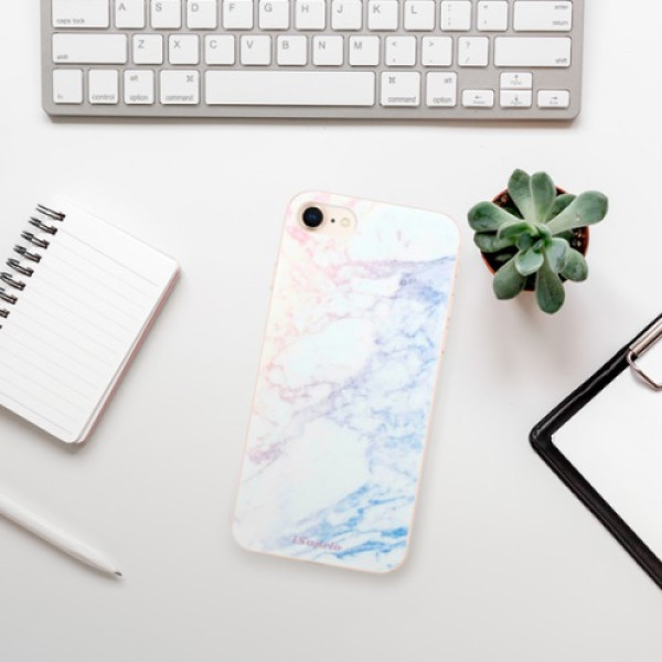 Silikonové pouzdro iSaprio - Apple iPhone 8 - Raibow Marble 10