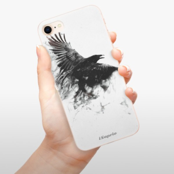 Silikonové pouzdro iSaprio - Apple iPhone 8 - Dark Bird 01